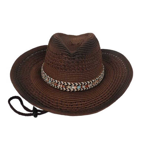 8178 Women Men’s Western Cowboy Hat Summer Straw Hat Mexican Cowgirl Hat main image 7